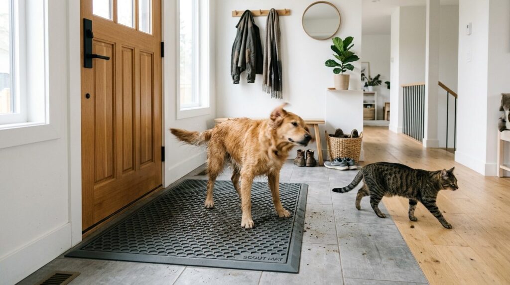 Lifestyle interior photograph of a Scandinavian-style apartm